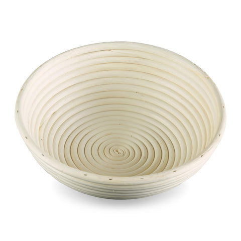 Frieling round proofing basket 10-inch shown for artisan bread rising and shaping.
