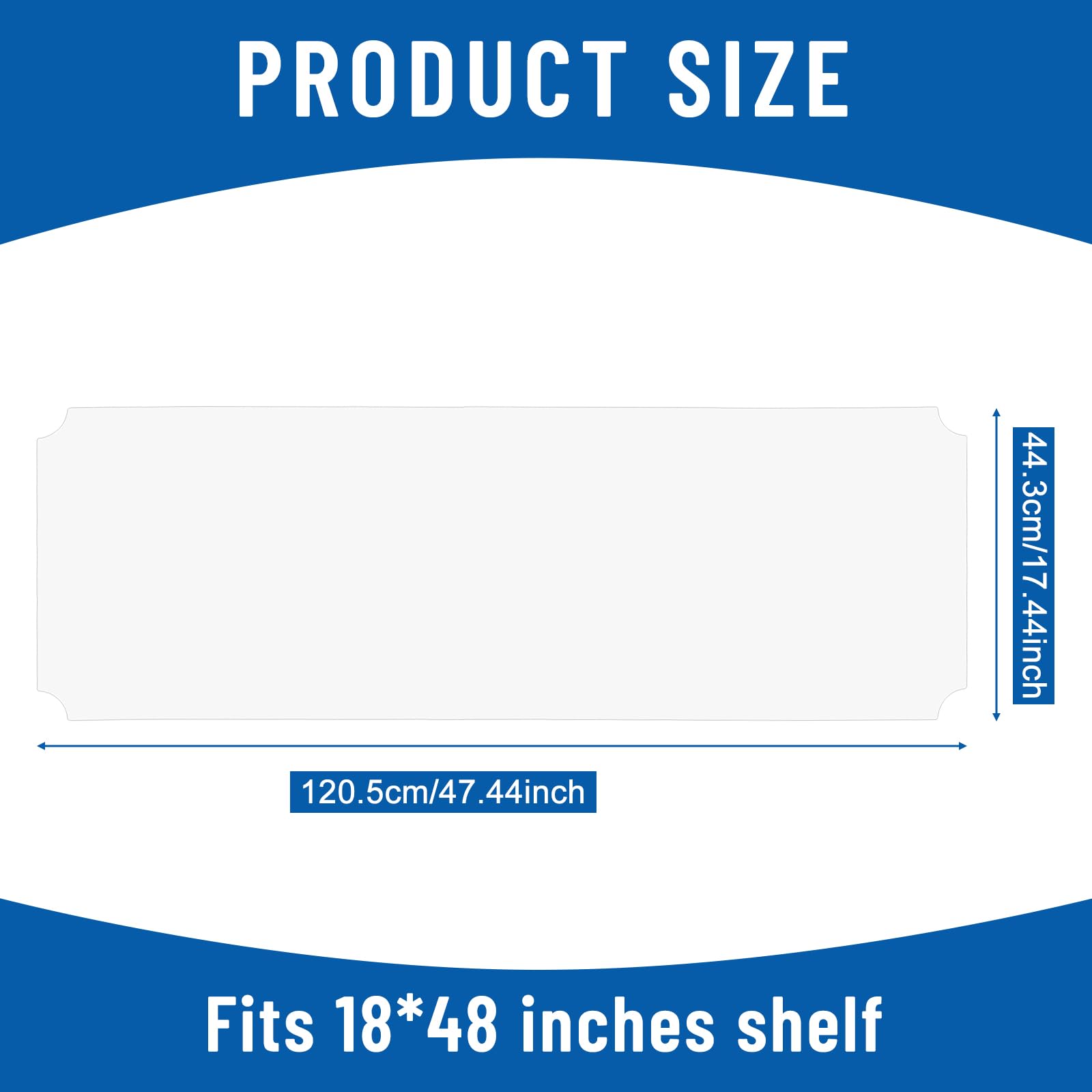 Frienda 0.7mm thick liner; durable, waterproof shield for metal shelves.