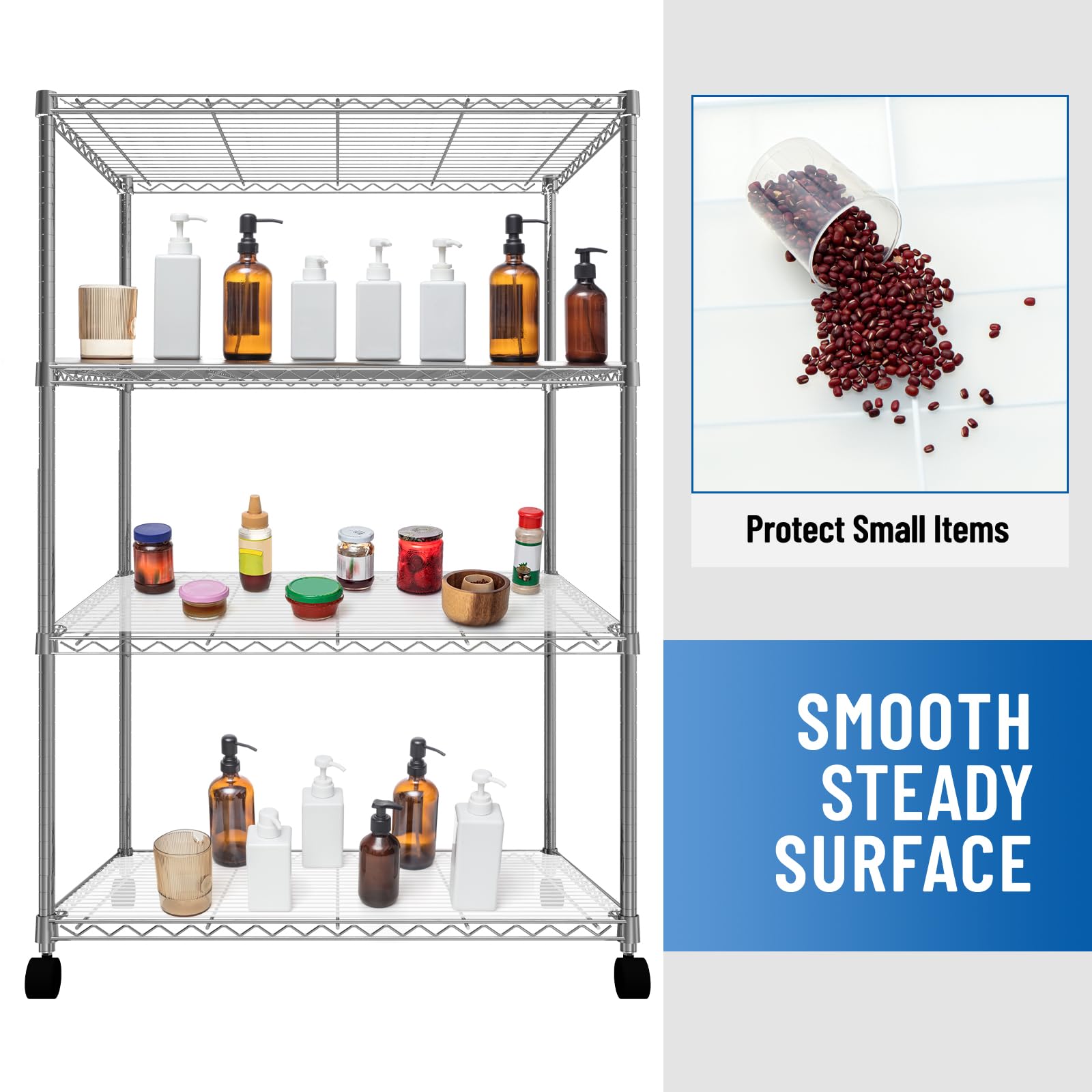 Frienda versatile liner for garage and kitchen; reduces item slipping on wire racks.