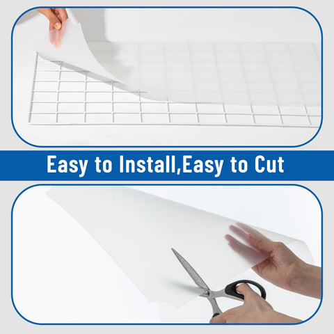 Frienda pre-cut liner; non-adhesive design for simple installation.