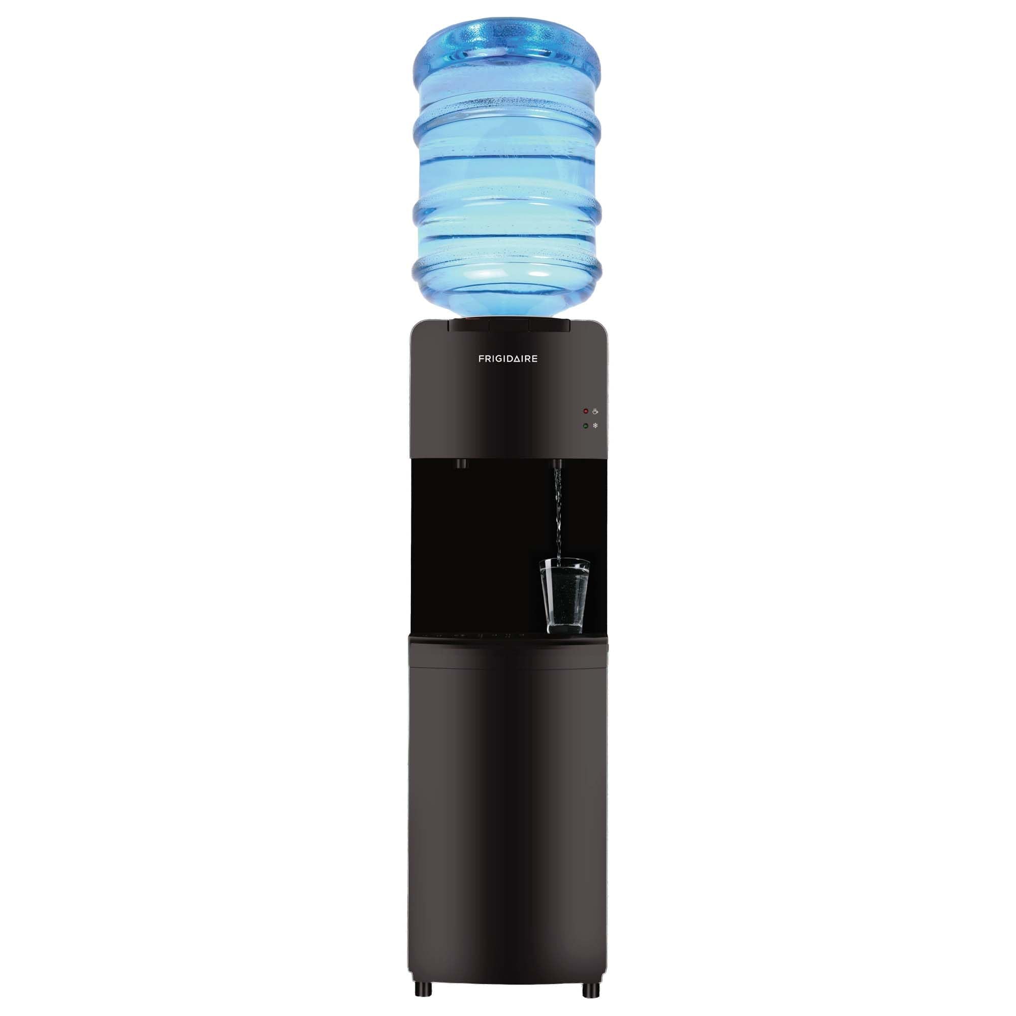 Frigidaire EFWC498 top-loading dispenser in black for compact spaces