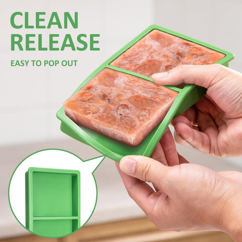 Friheten divider enables freezing different foods at the same time for efficiency