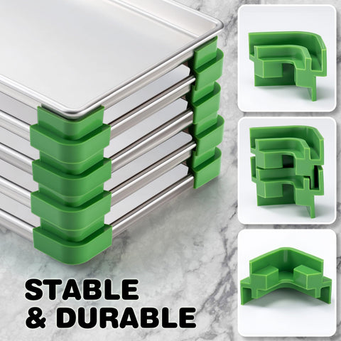Friheten stackers are dishwasher safe for quick cleanup after use.