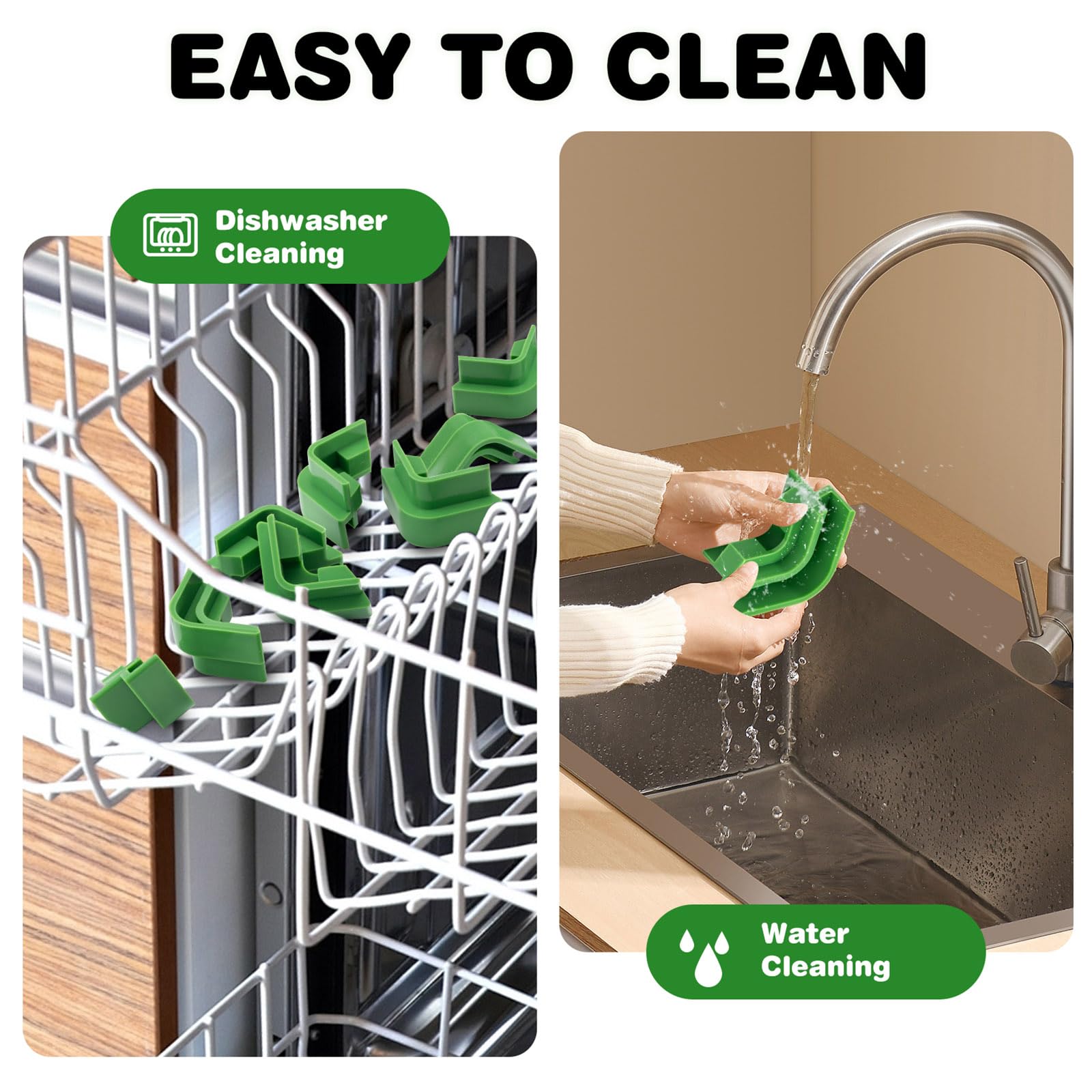Friheten tray stackers help organize trays to keep the kitchen tidy.