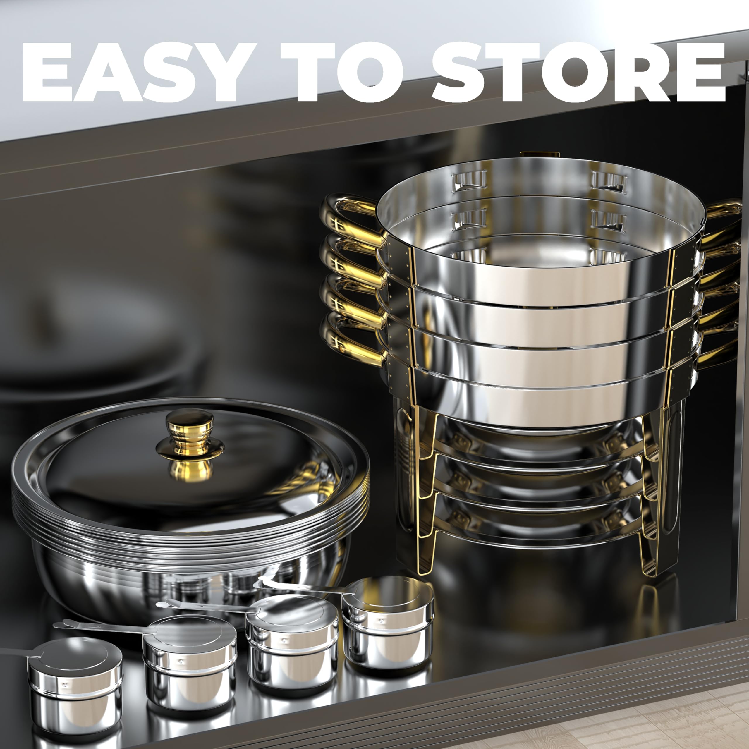 Frizoky chafing dishes durable base frame ensures sturdy service