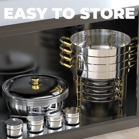 Frizoky chafing dishes durable base frame ensures sturdy service