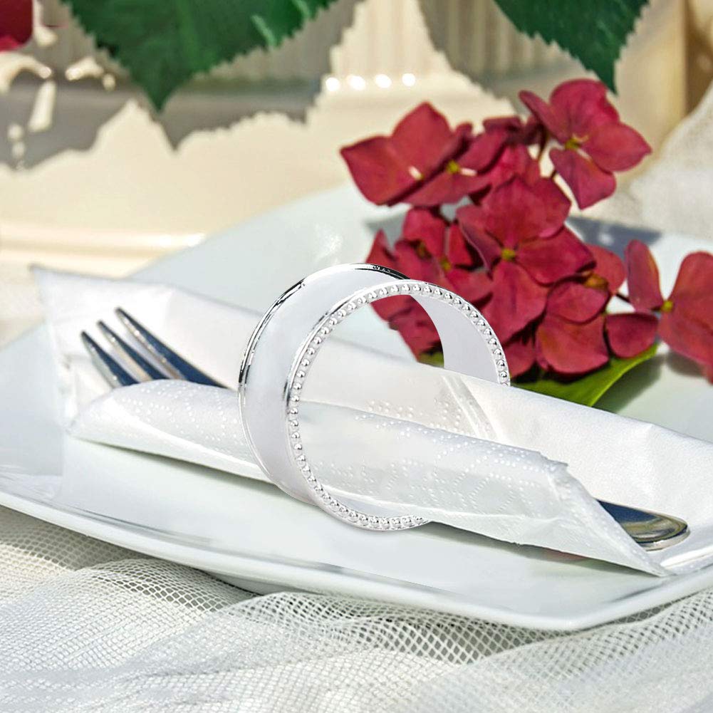 Frjjthchy stainless steel napkin ring keeps napkins neatly in place