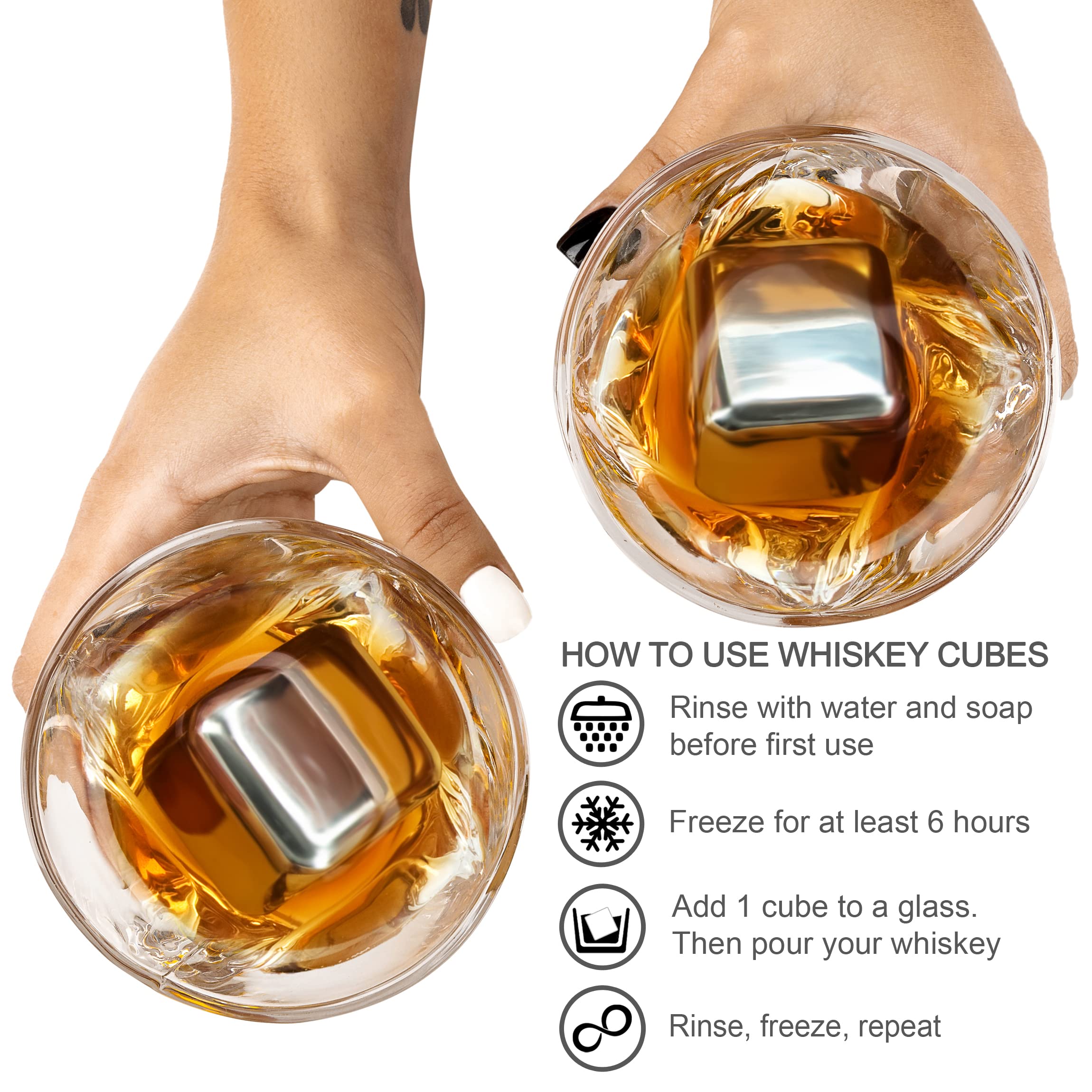 Frolk whiskey stones tongs for safe, precise handling