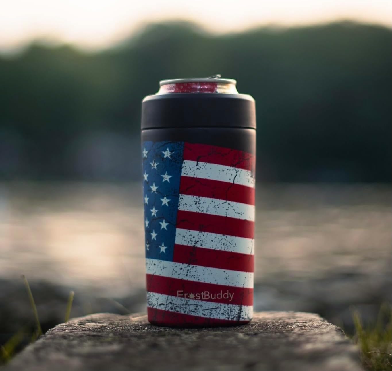 Frost Buddy ideal for beach or backyard use with versatile beverage options.