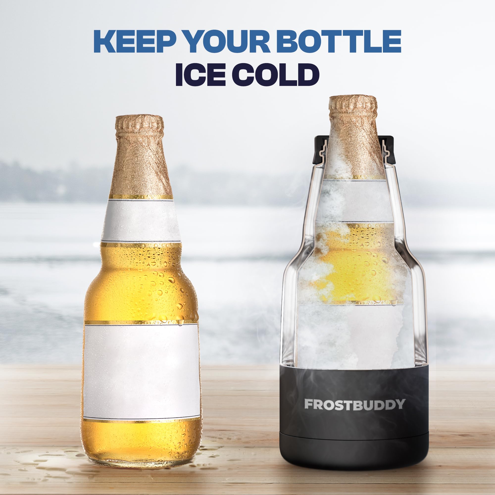 Frost Buddy Chubby Buddy fits standard 12oz Mexican beer bottles securely