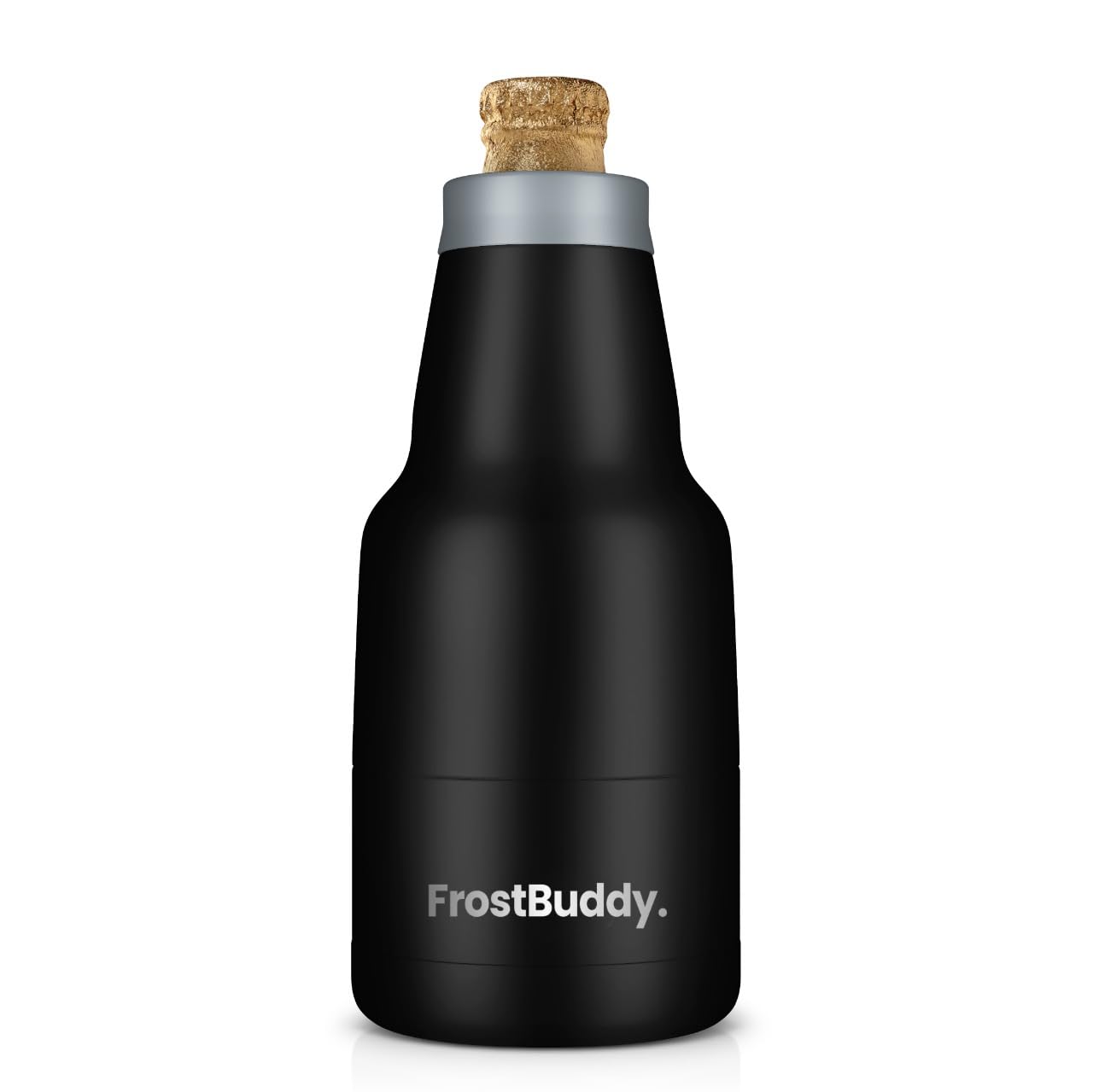 Frost Buddy Chubby Buddy bottle cooler in black for Mexican beers