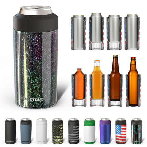 Frost Buddy Mermaid universal cooler side view keeps drinks chilly for hours.