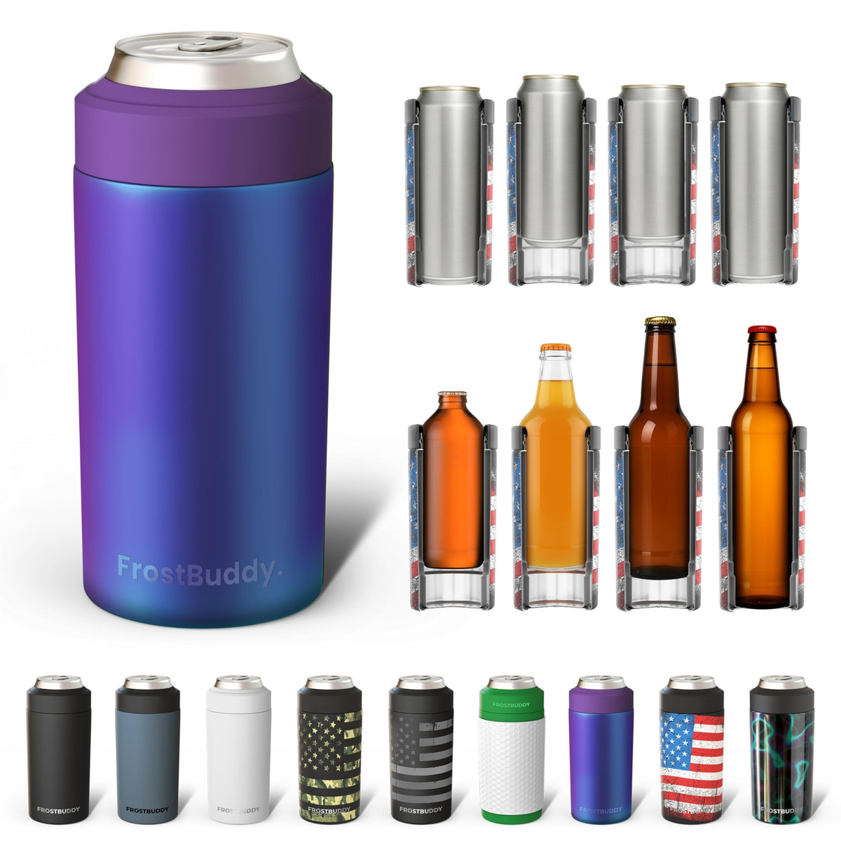 Frost Buddy Nebula universal can cooler outer shell keeps drinks cold on the go