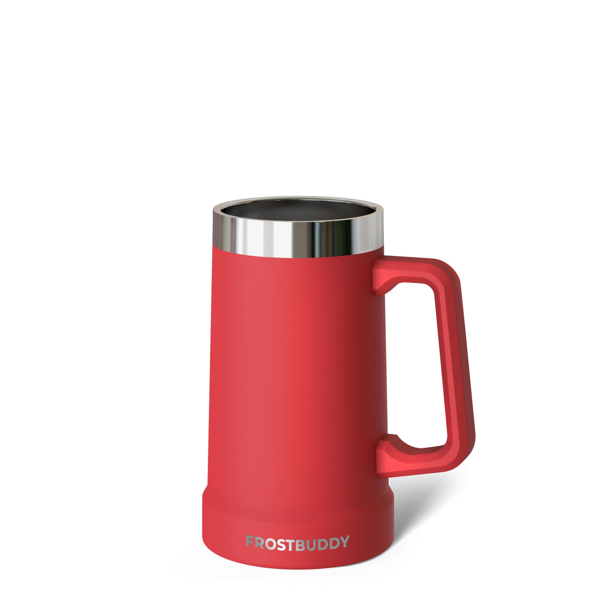Frost Buddy Stein Buddy 24oz mug with handle preserves cold drinks for hours.