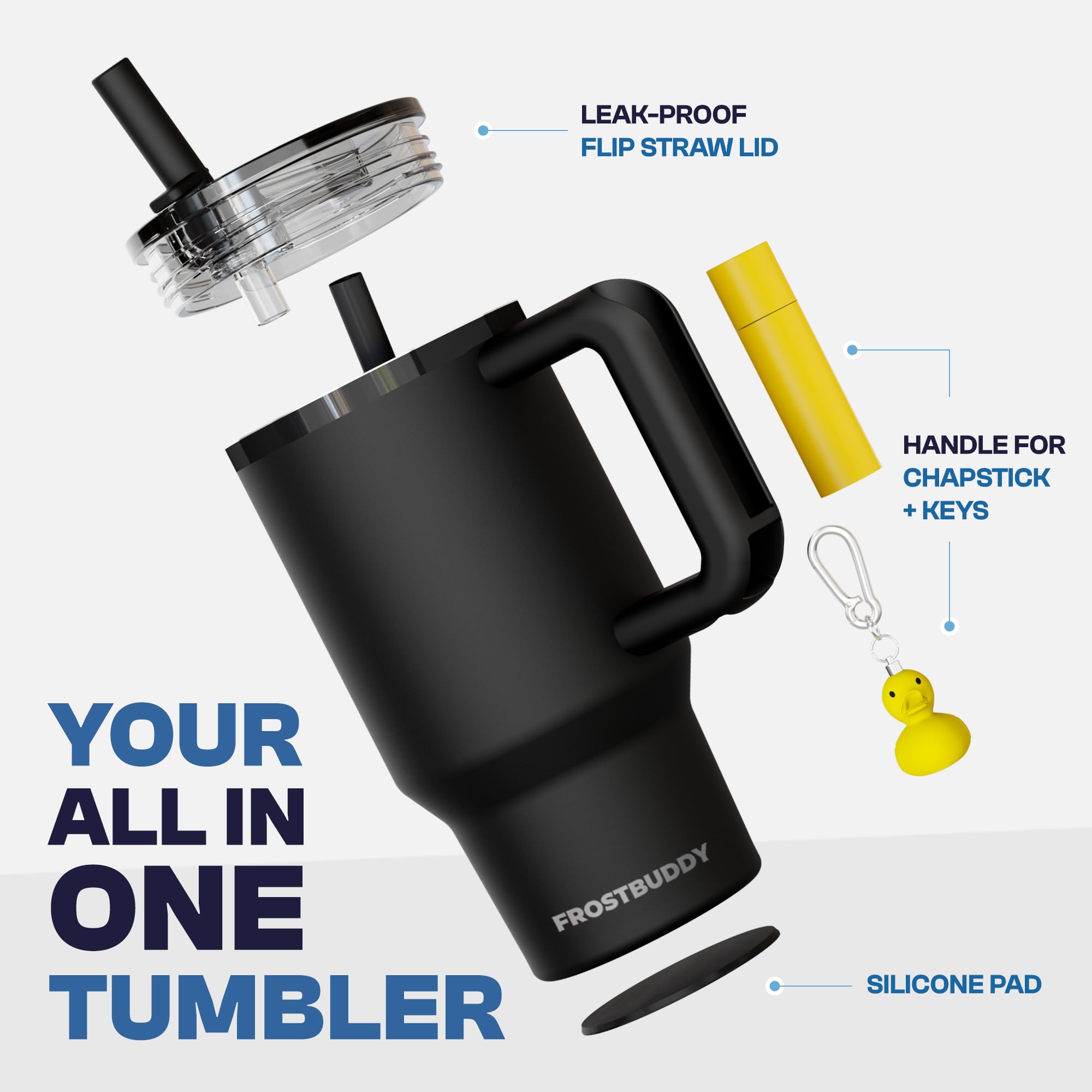 Frost Buddy Thicc Buddy 18-8 stainless steel close-up highlighting durability