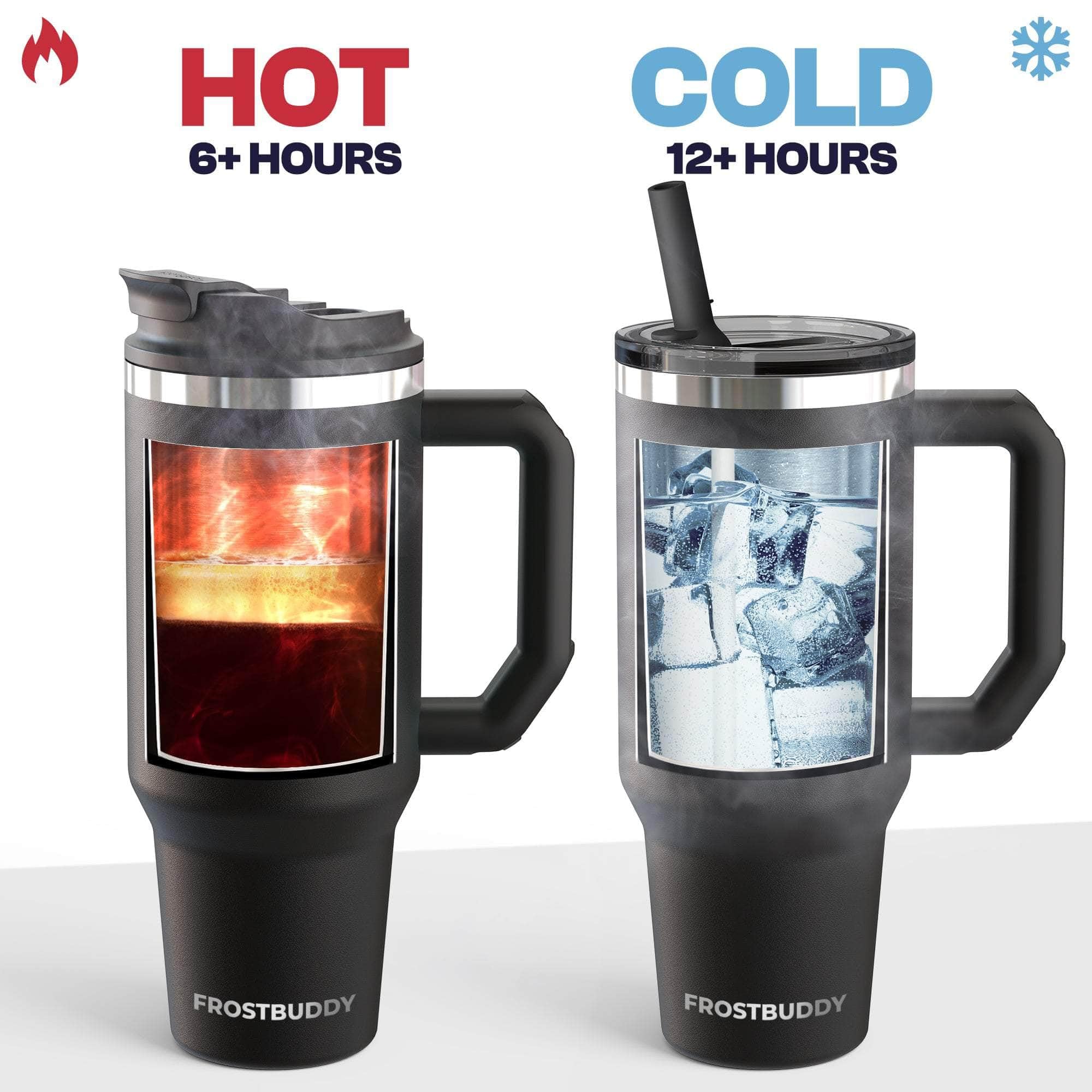 Frost Buddy Thicc Buddy 40oz sleek tumbler with comfortable grip.