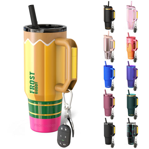 Frost Buddy Thicc Buddy 40oz tumbler, front view, great for all-day hydration on the go.