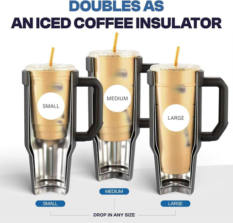 Frost Buddy Thicc Buddy lid flip feature demonstrates spill-free travel on the go