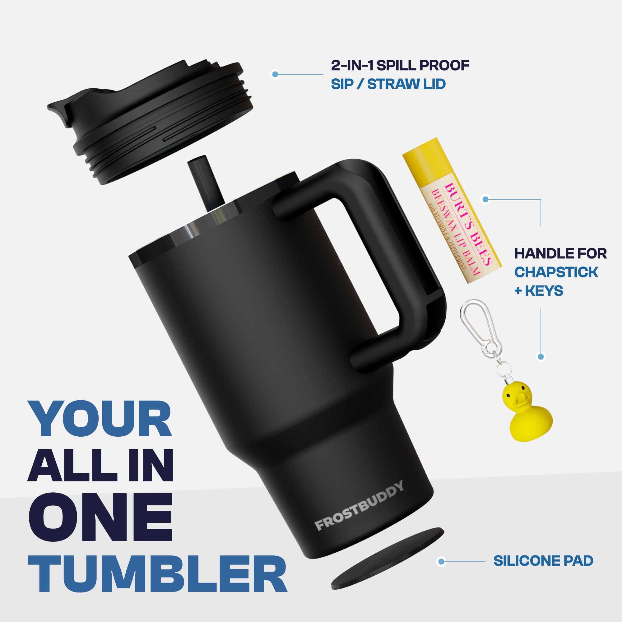 Frost Buddy Thicc Buddy stainless-steel body emphasizes durability and flavor-free performance.