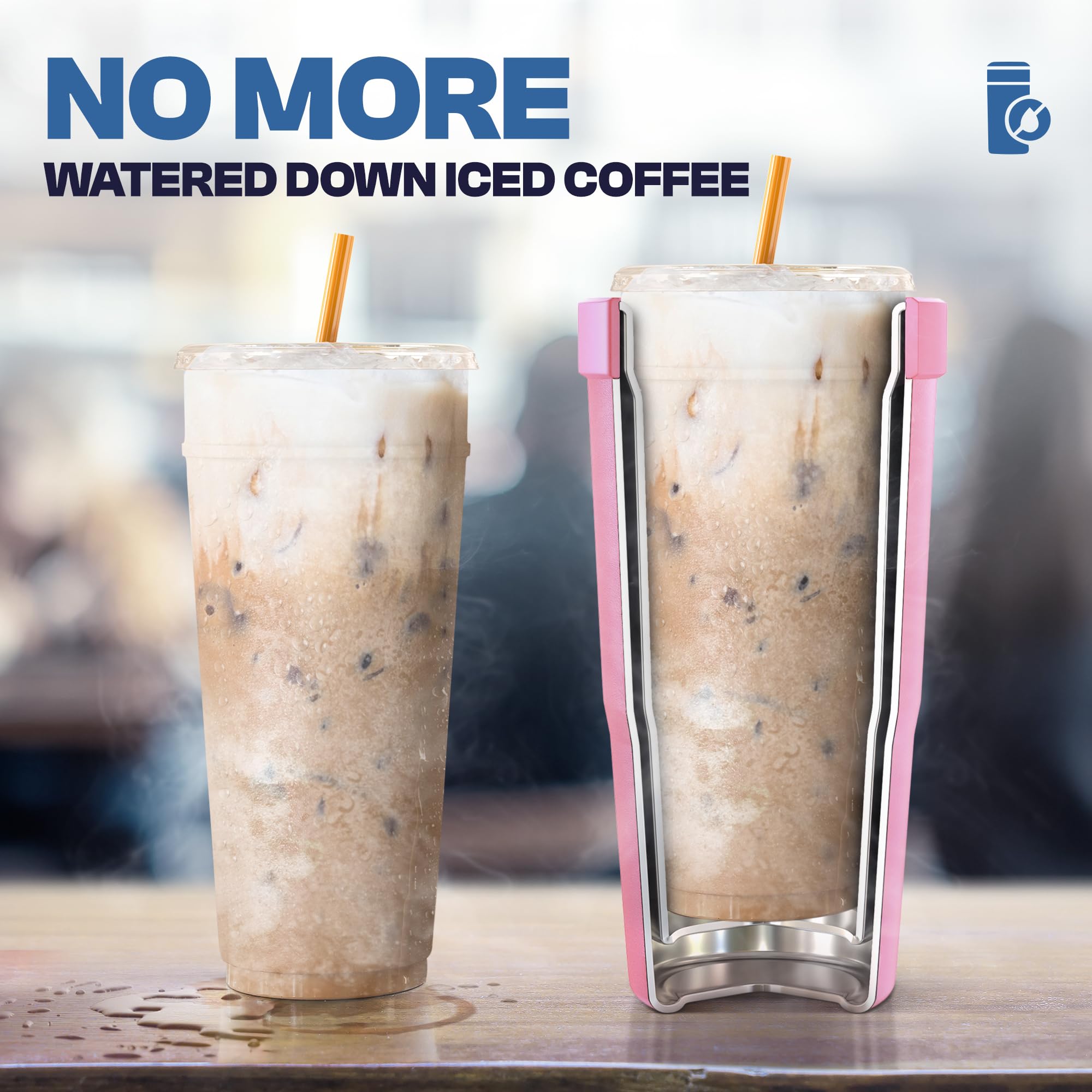 Frost Buddy Togo Buddy maintains hot or cold drinks for hours of enjoyment.