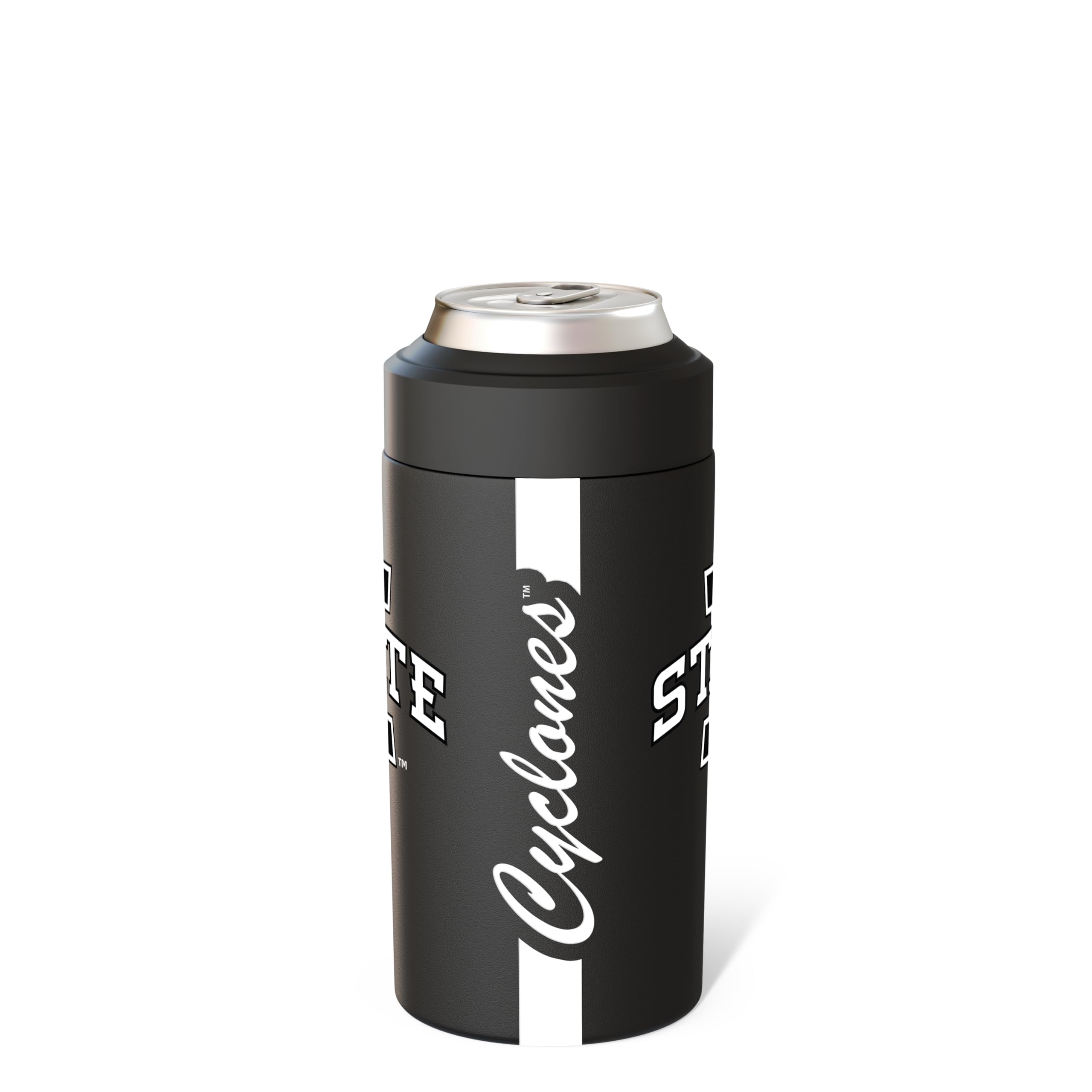 Frost Buddy fits 16oz cans and bottles for versatile beverages.