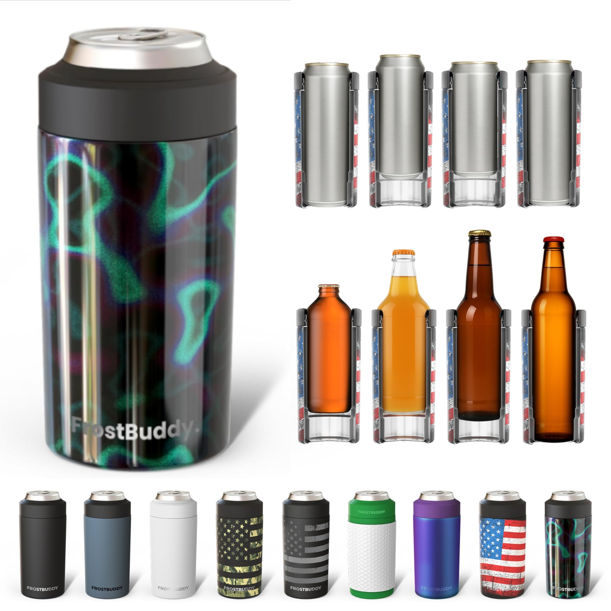 Frost Buddy universal cooler around a 12oz can to keep it colder longer.
