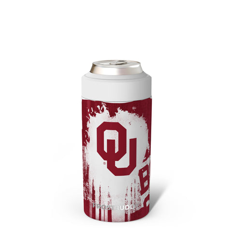 Frost Buddy universal can cooler fits 12oz and 16oz cans, staying cold longer.
