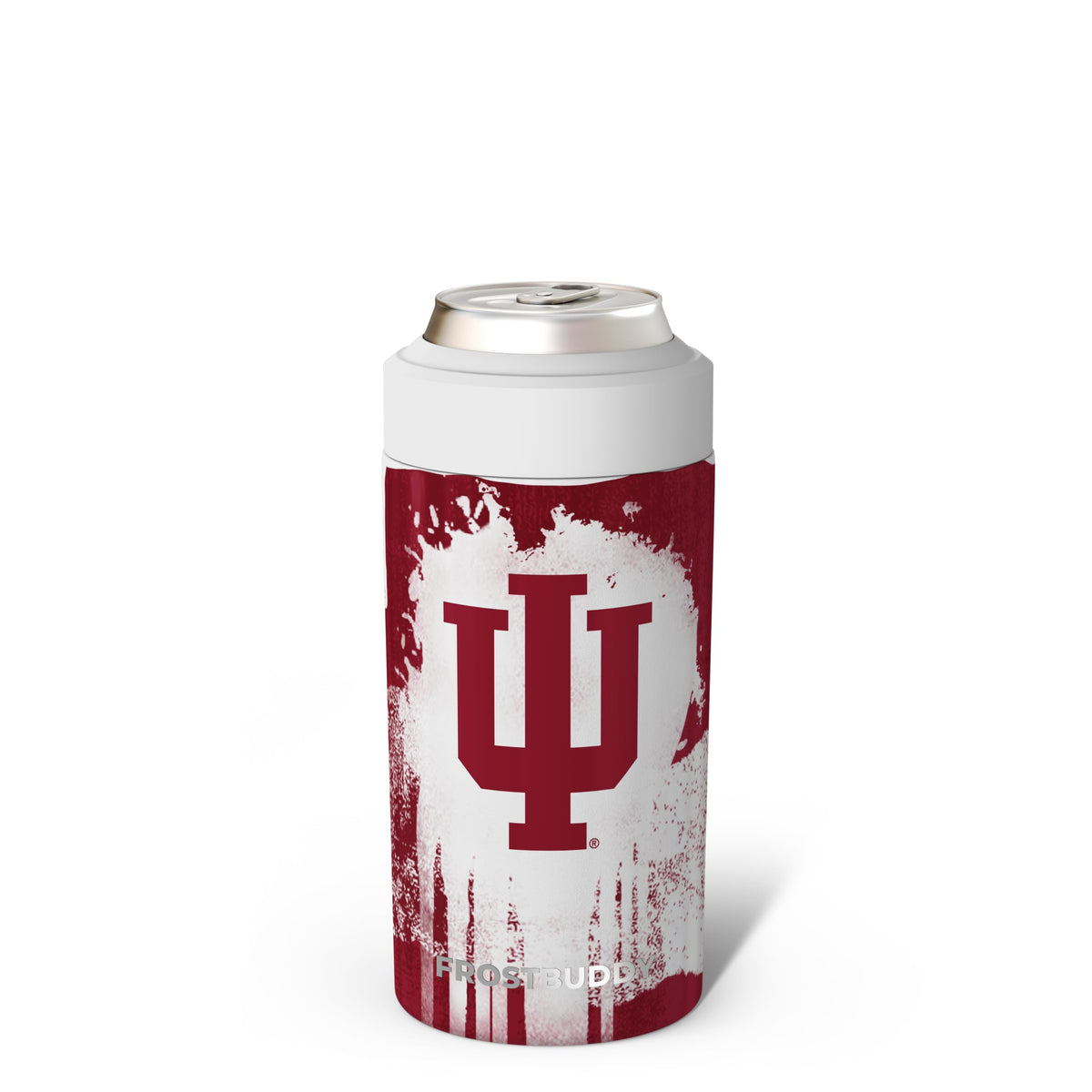 Frost Buddy universal can cooler for 12oz cans keeps drinks cold longer at the beach.