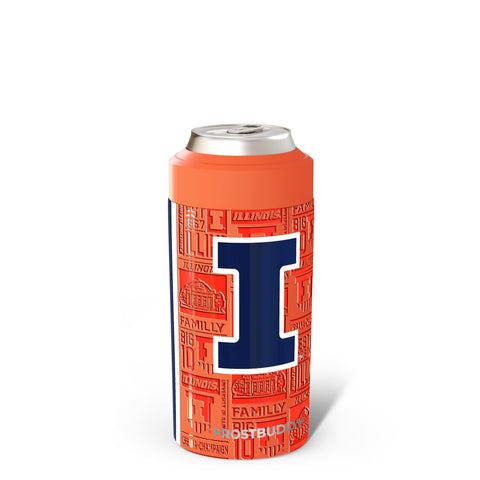 Frost Buddy universal can cooler fits 12oz cans keeping drinks icy cold.