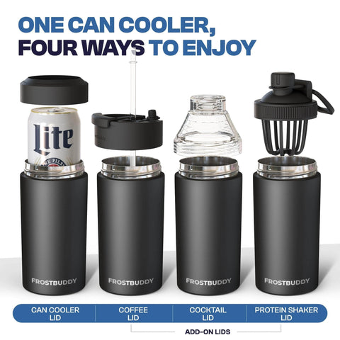 Leak-proof lid option keeps drinks spill-free while traveling