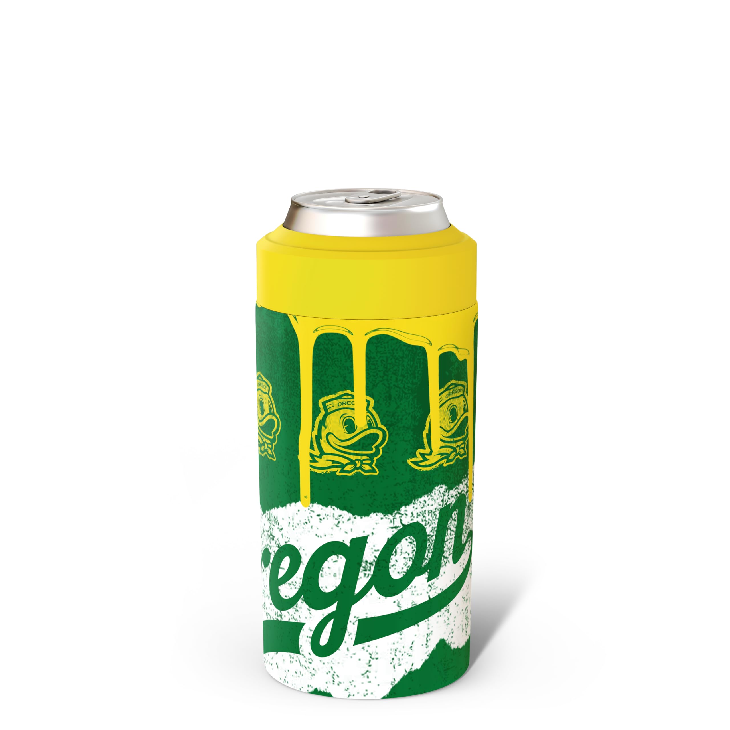 Frost Buddy universal cooler fits slim cans, ideal for portable refreshment.