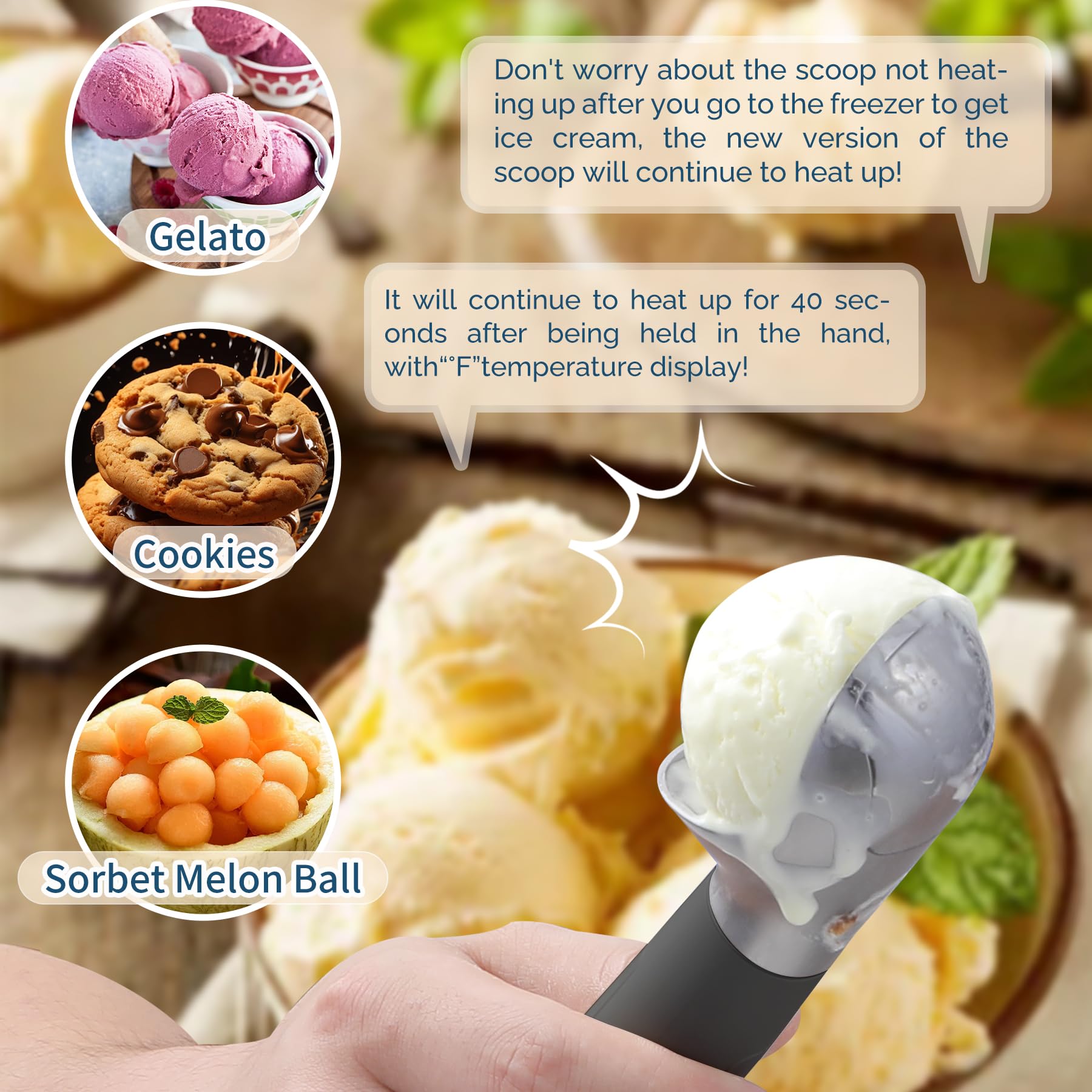 FrostJoy senior-friendly design emphasizes comfort and control during scooping.