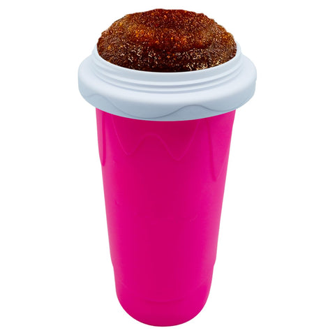 Frozen Magic Slushy Maker Cup red no ice needed for pure flavor