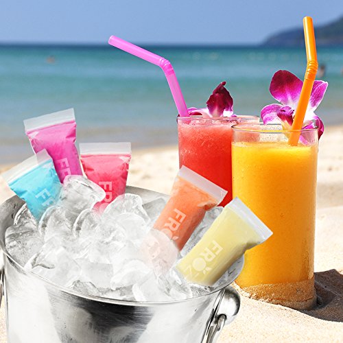 FROZIP popsicle bags with funnel for easy filling and minimal mess.