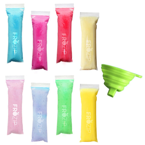 FROZIP small 125 disposable popsicle bags ready for neat, portion-controlled snacks.