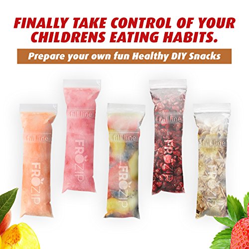 FROZIP bag set ideal for yogurt sticks and fruit smoothies.