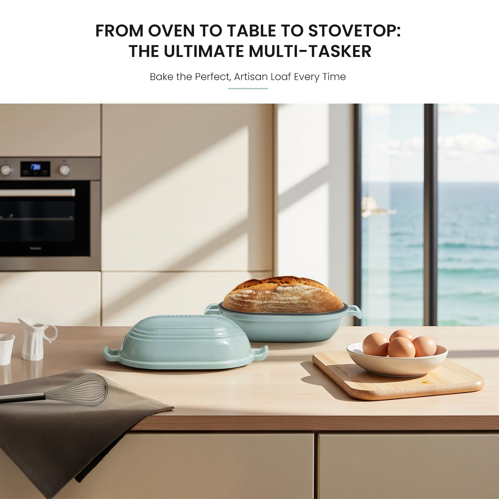 FRRLY 2.8QT pan size is perfect for weekly bread and meal prep.