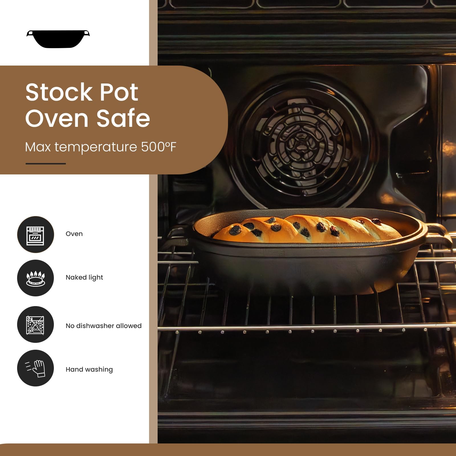 FRRLY loaf pan lid doubles as skillet for versatile cooking.