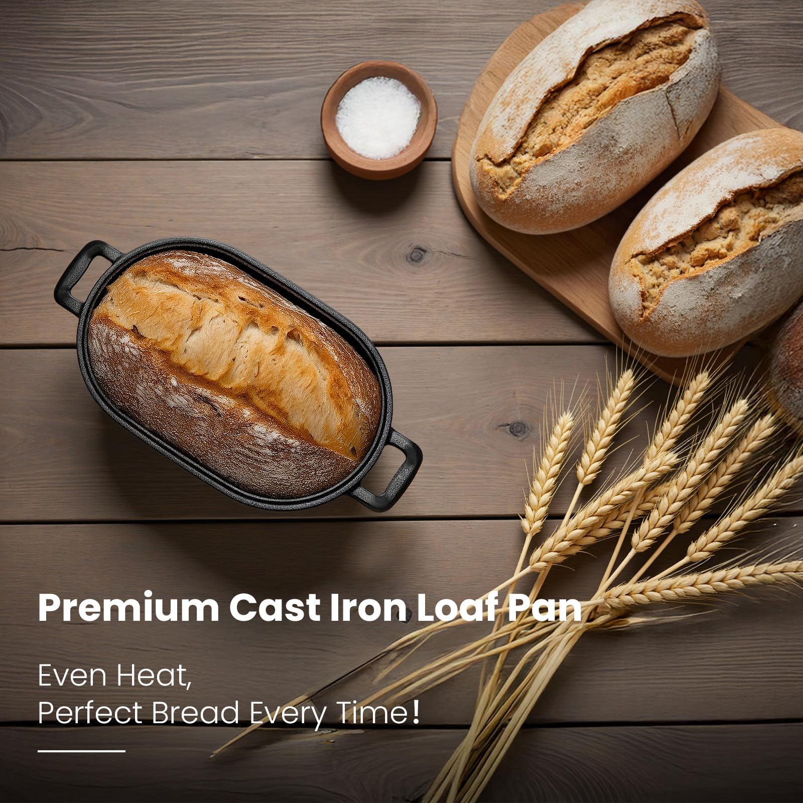 FRRLY loaf pan outer dimensions help ensure it fits most ovens.