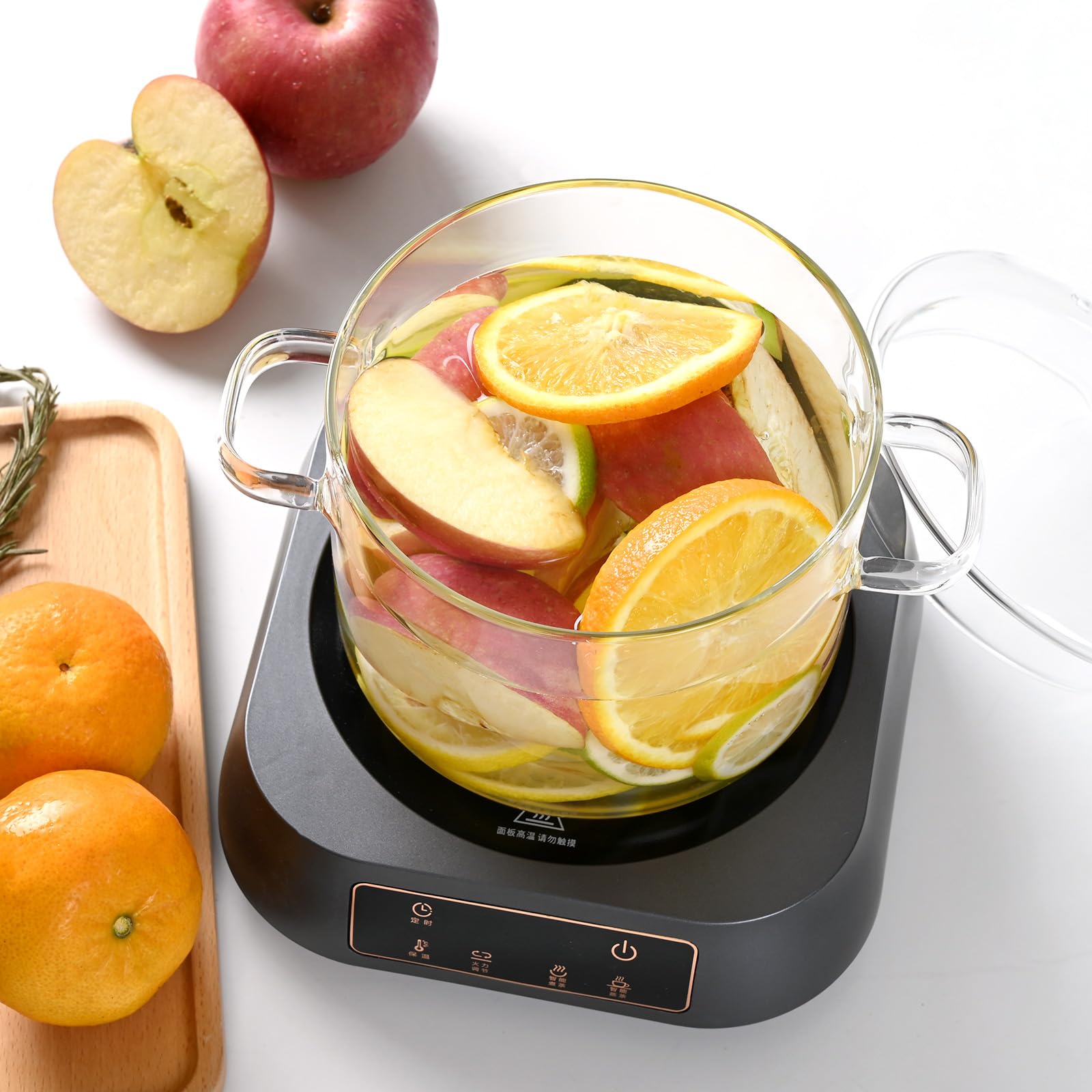 FrutPunch dishwasher-safe glass pot for quick cleanup.