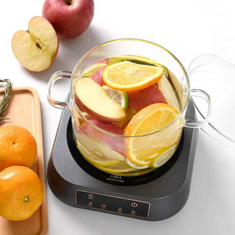FrutPunch dishwasher-safe glass pot for quick cleanup.