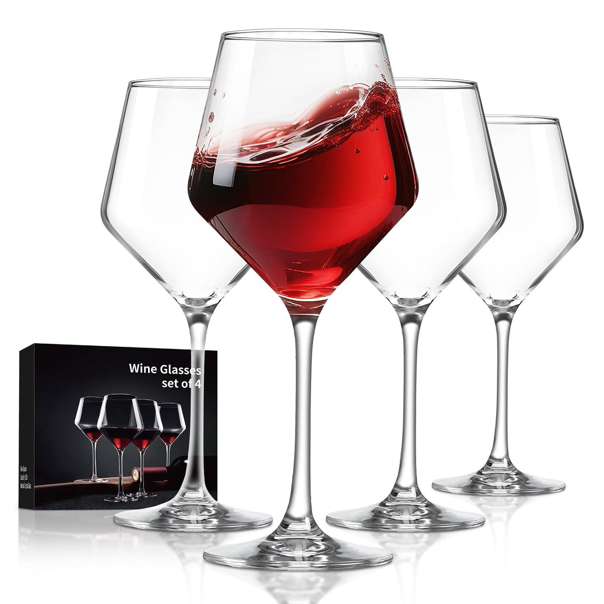 FrutPunch hand blown crystal wine glass demonstrates crystal clarity for wine tastings