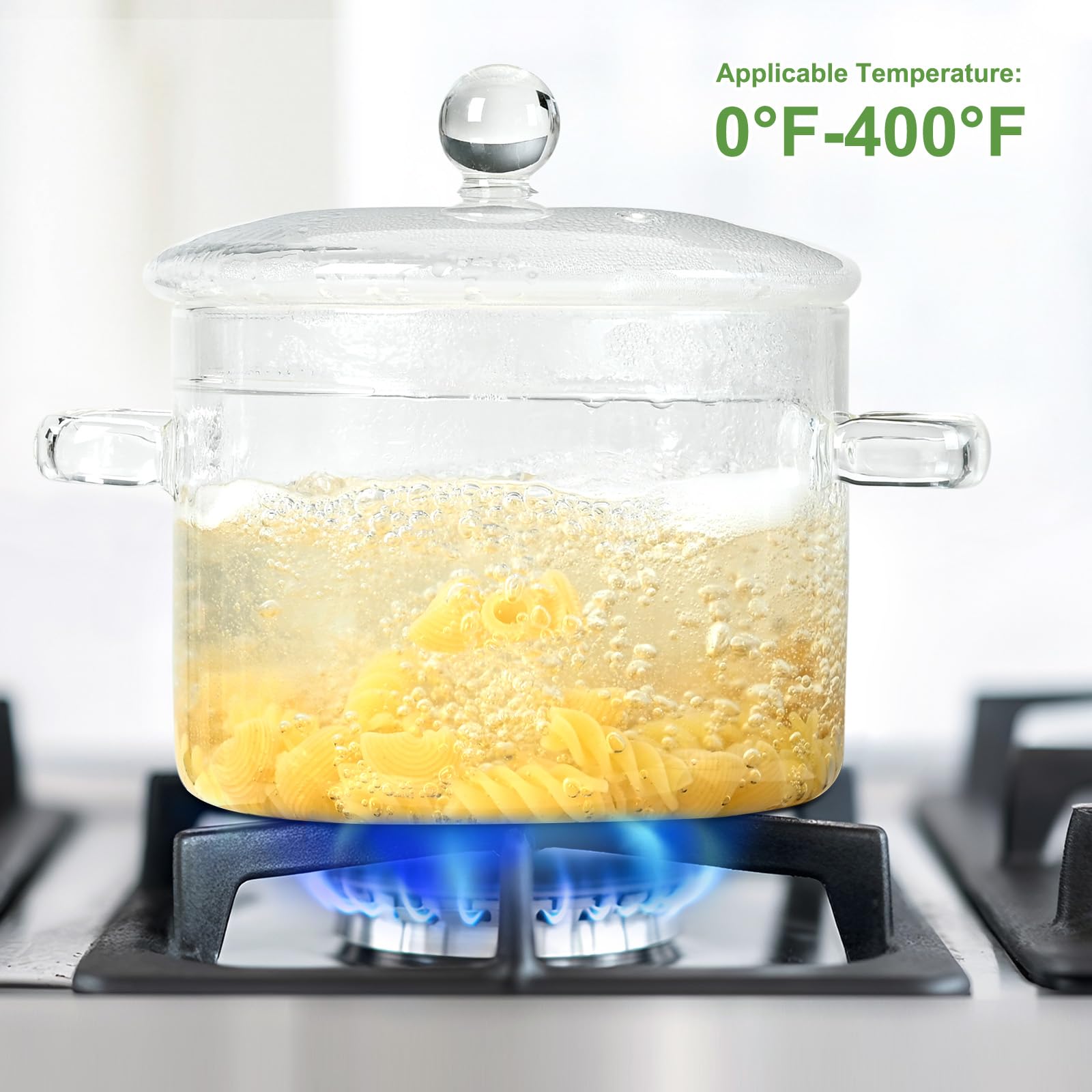 FrutPunch see-through pot showing simmering noodles or soup.