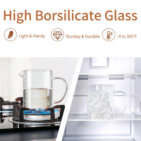FrutPunch V-spout cup minimizes spills during cooking and baking.