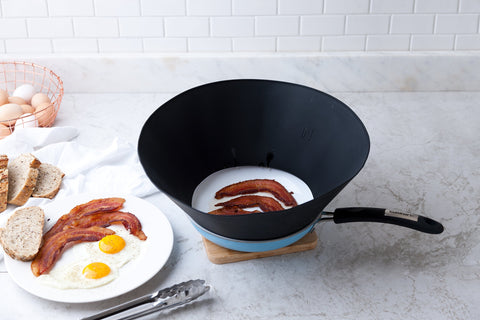 Frywall 10 top view demonstrates unobstructed cooking surface