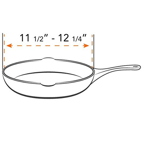 Frywall 12 large red splatter guard used during veggie sauté to prevent spillovers