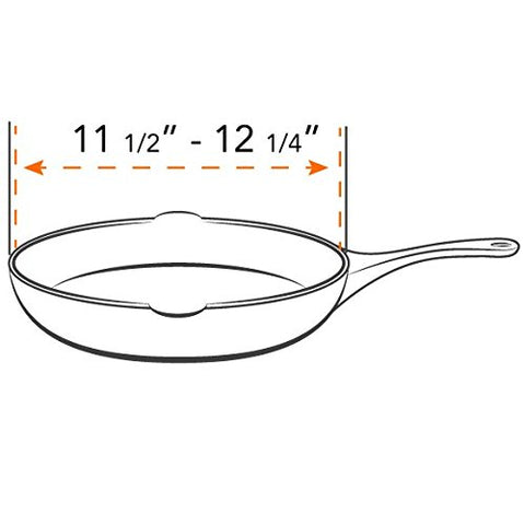 Frywall 12 large red splatter guard used during veggie sauté to prevent spillovers