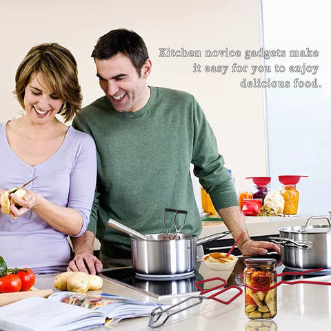 FSBTWOO jar tongs provide secure grip on hot jars during canning.