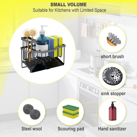 Fssvcd Maifan sponge holder and brush organizer promotes fast drying after use.