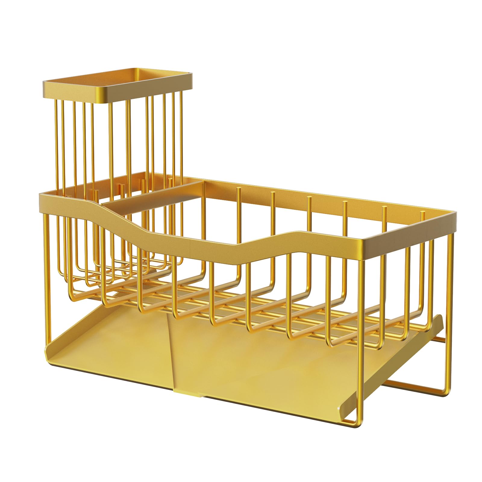 Fssvcd Maifan sink caddy self-drain tray promotes dry countertops and rustproof storage.
